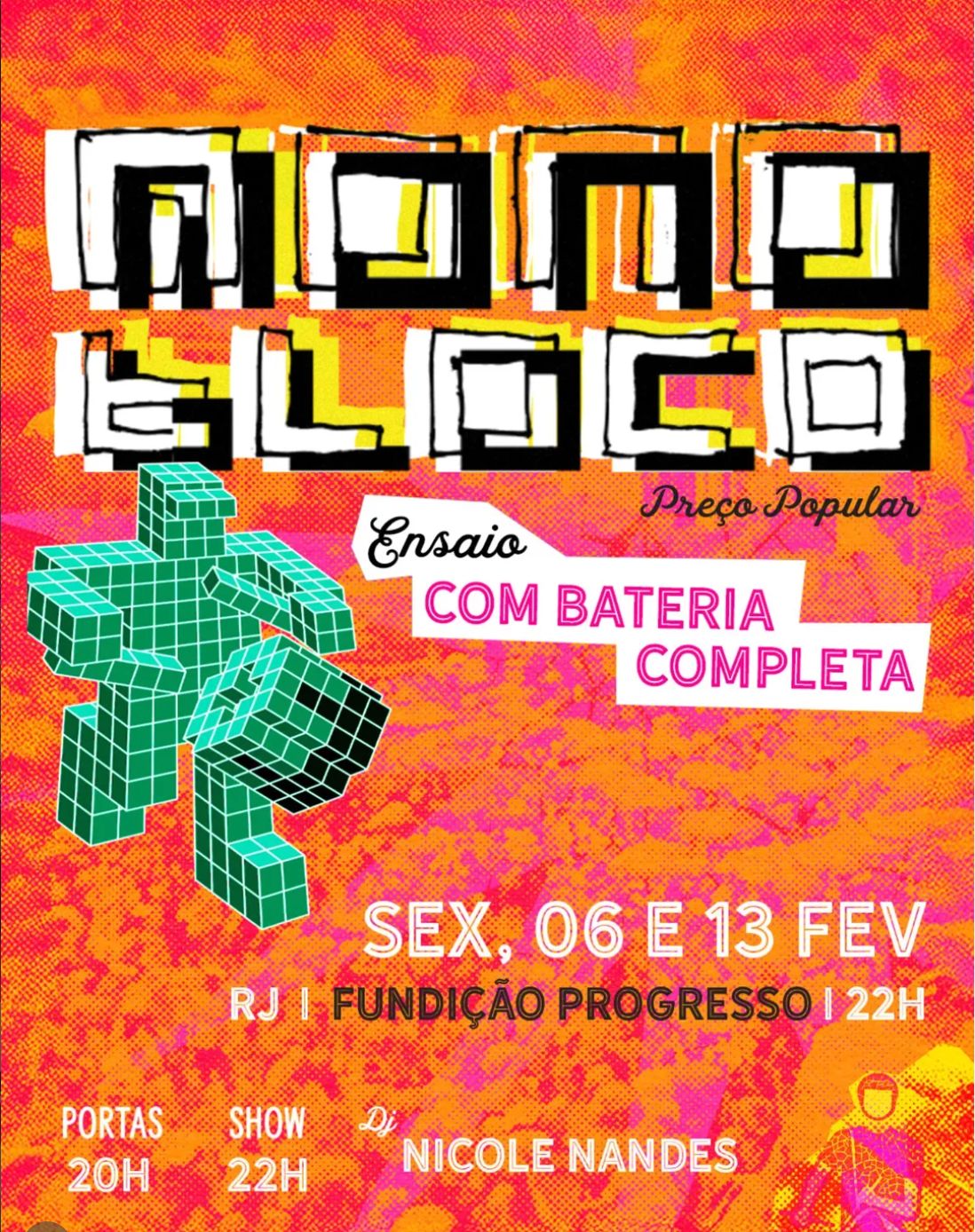 ENSAIO MONOBLOCO COM BANDA COMPLETA