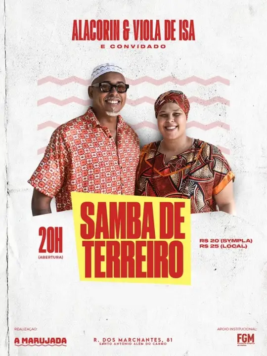 Samba de Terreiro com Alacorin e Viola de Isa e convidados