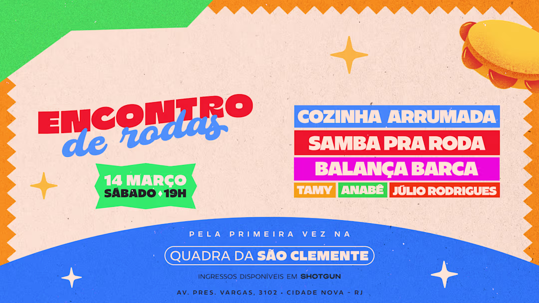 Encontro De Rodas |14/03 - São Clemente| Cozinha, Pra Roda&+